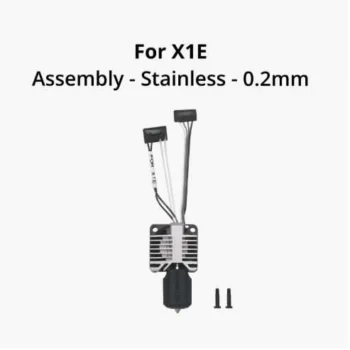 Complete hotend assembly with stainless steel nozz